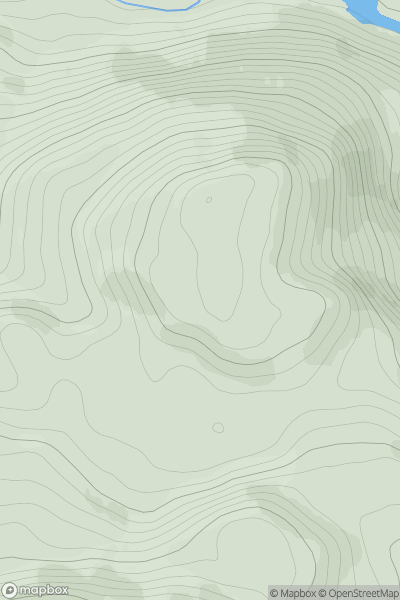 Thumbnail image for Meall Dubh [Loch Duich to Cannich] [NH300330] showing contour plot for surrounding peak